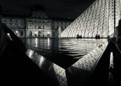 Louvre at night